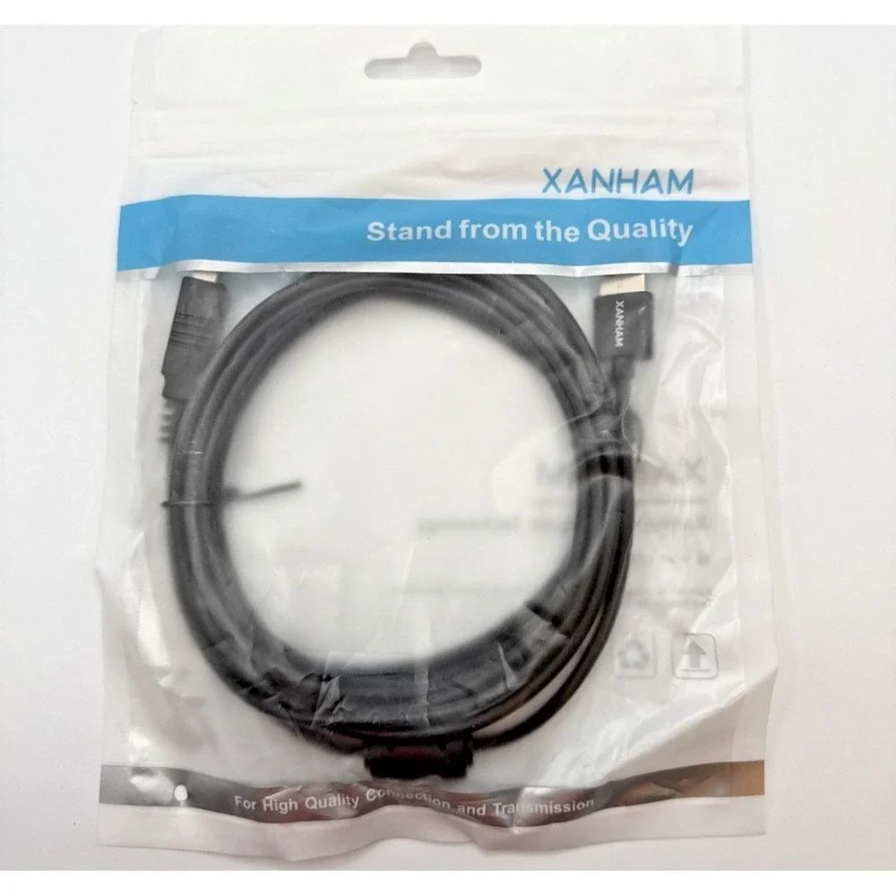 XANHAM USB‎ 2.0 A to B male to male black 9 feet